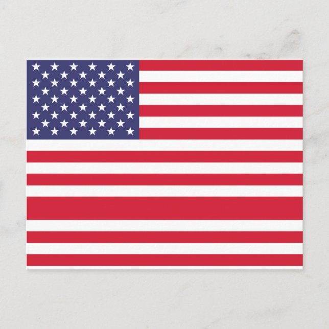 American Flag Postcard (Front)