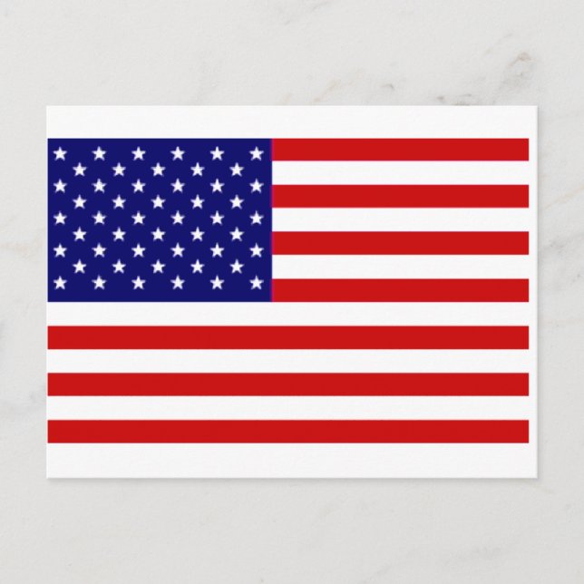 American Flag Postcard (Front)