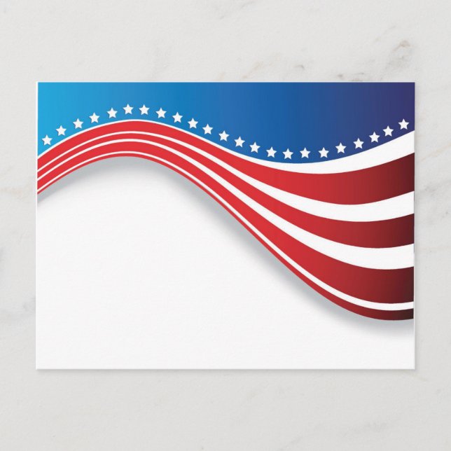 American flag postcard (Front)