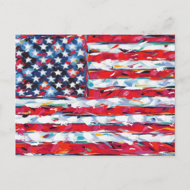 American Flag Postcard (Front)
