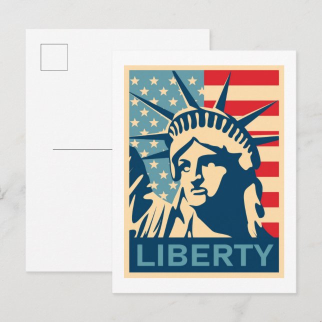 American Flag  Postcard (Front/Back)