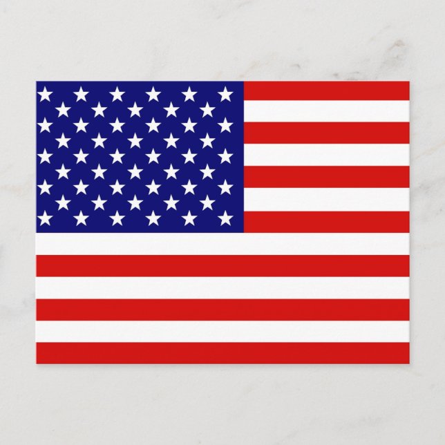 American Flag Postcard (Front)