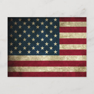 American Flag Postcard