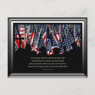 American Flag Postcard