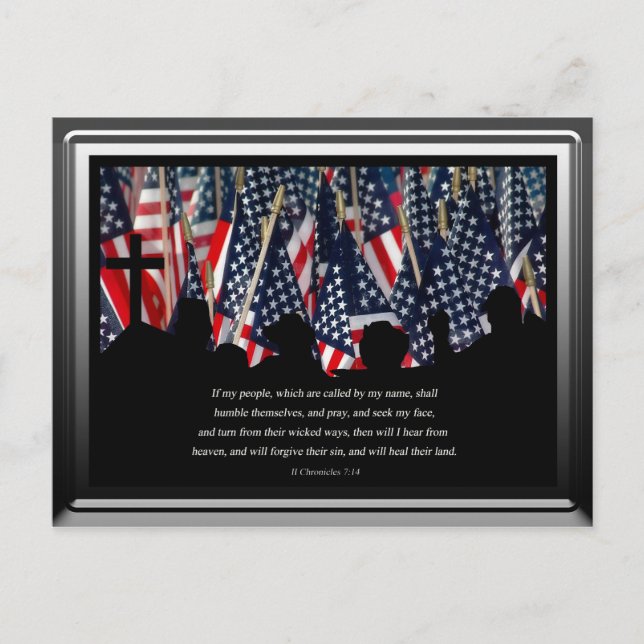 American Flag Postcard (Front)