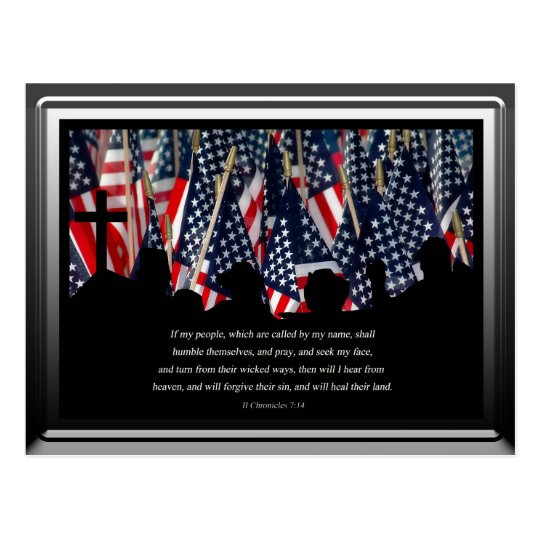 American Flag Postcard