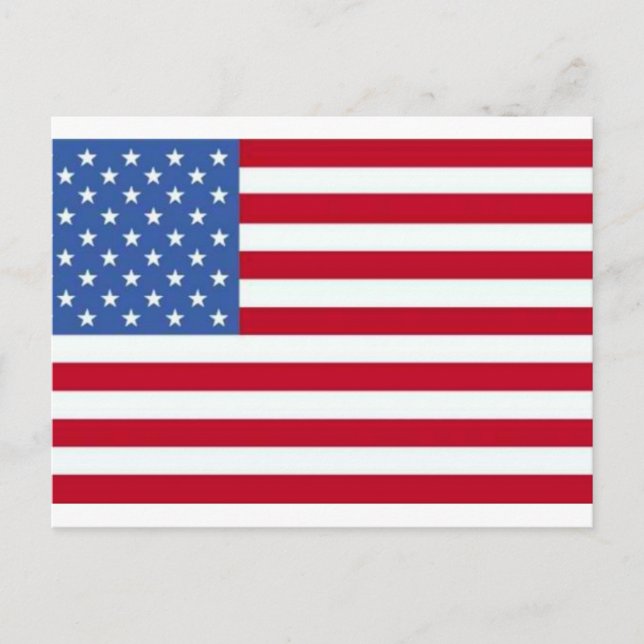 American Flag Postcard (Front)