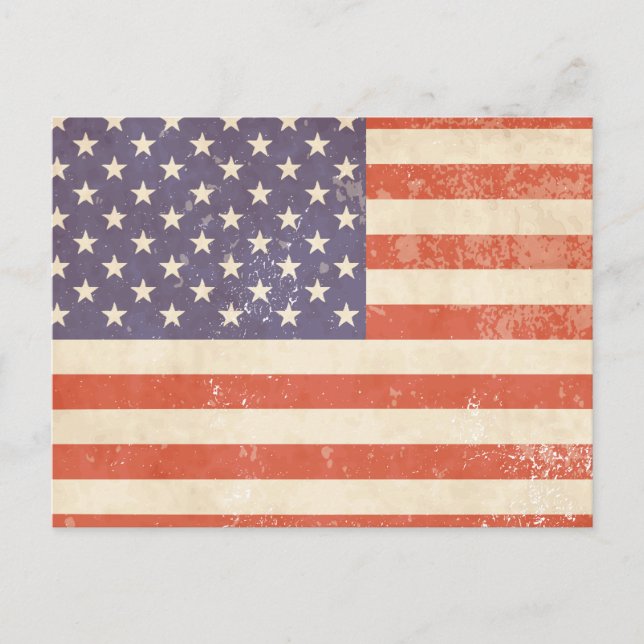 American Flag Postcard (Front)
