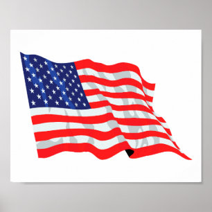 American flag poster