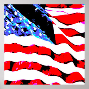 American flag poster
