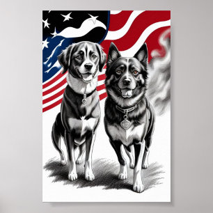 American Flag Poster