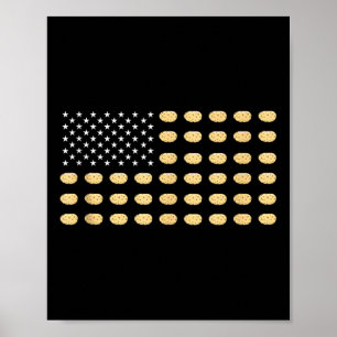 American Flag Potato Food Usa Patriotism Patriot L Poster