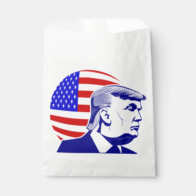 american flag president donald trump  favour bags (Front)