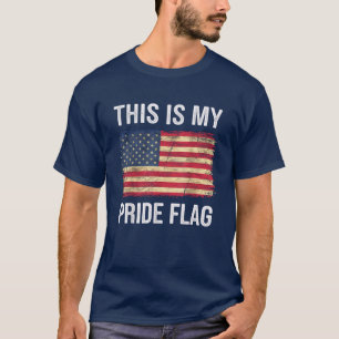 American Flag Pride Distressed USA Patriotic T-Shirt