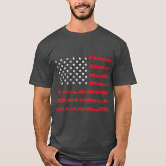 American Flag Railroad Train  Gift T-Shirt
