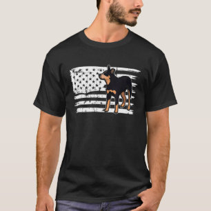 American Flag Red Blue Heeler Australian Cattle Do T-Shirt