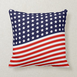 American Flag - Red, White and Blue USA Cushion