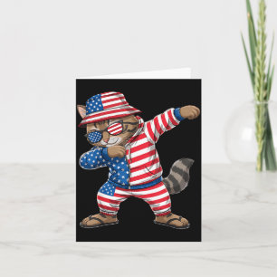 American Flag Red White Blue Patriotic 4th of July Card