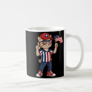 American Flag Red White Blue Patriotic 4th of July Coffee Mug