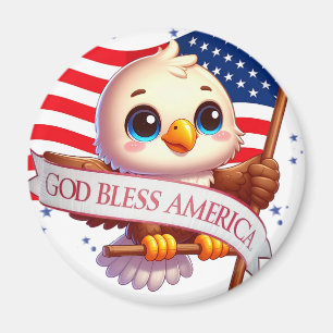 American Flag Red White Blue Patriotic Eagle🦅🇺🇸 Magnet