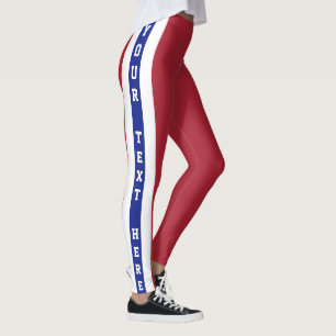 American Flag Red White Blue USA Patriots Leggings