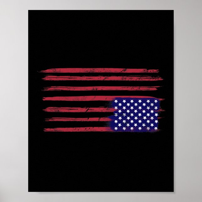 American Flag Resist Upside Down Usa  Poster (Front)