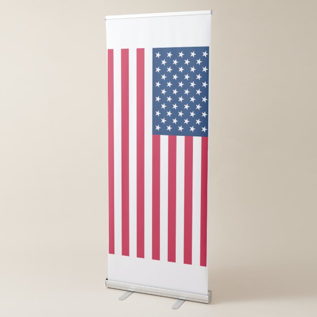 American Flag Retractable Banner (3/4)