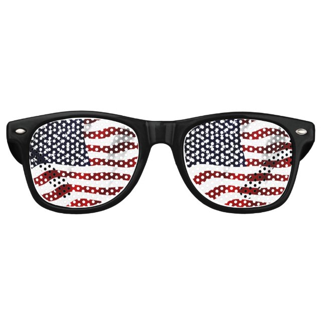 American Flag Retro Sunglasses (Front)