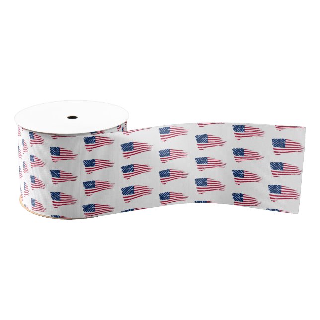 American Flag Ribbon Grosgrain Ribbon (Spool)