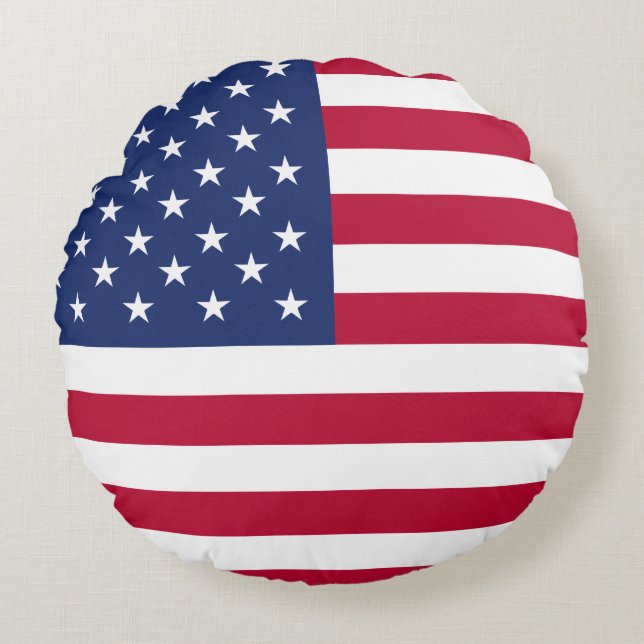 American Flag Round Cushion (Front)