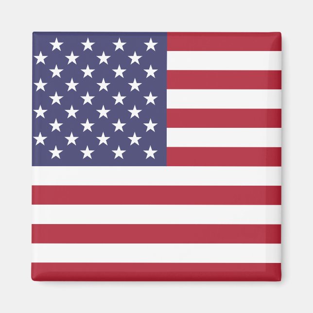 American Flag Round Magnet (Front)