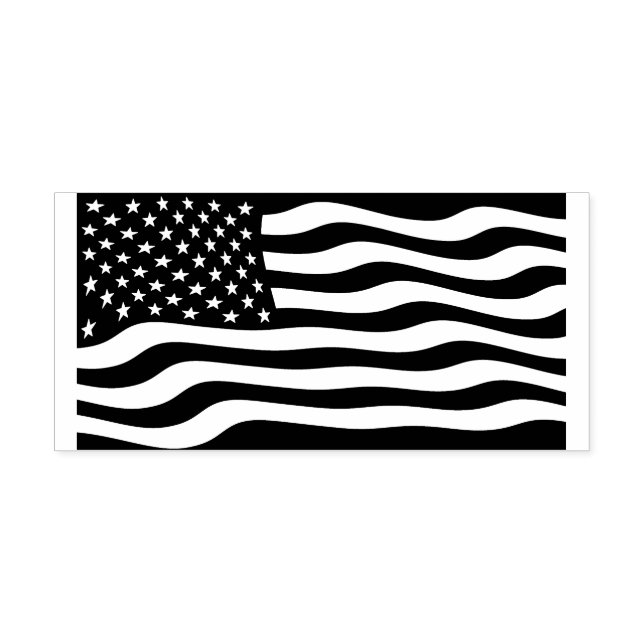 American Flag Rubber Stamp (Imprint)