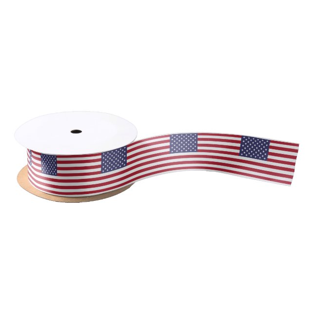 American Flag Satin Ribbon (Spool)