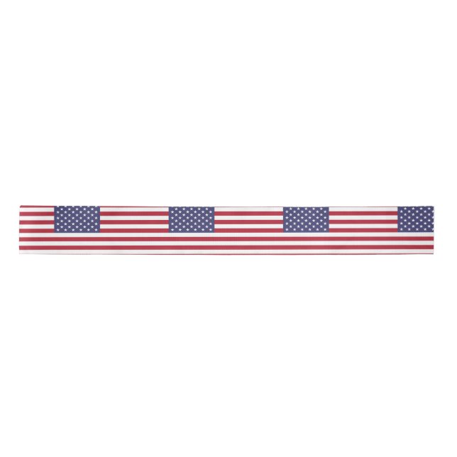 American Flag Satin Ribbon (Front)