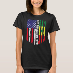 American Flag & Senegal Flag Best Grandmom Ever Fa T-Shirt