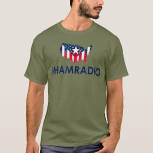 American Flag Shirt for Amateur Radio - Ham