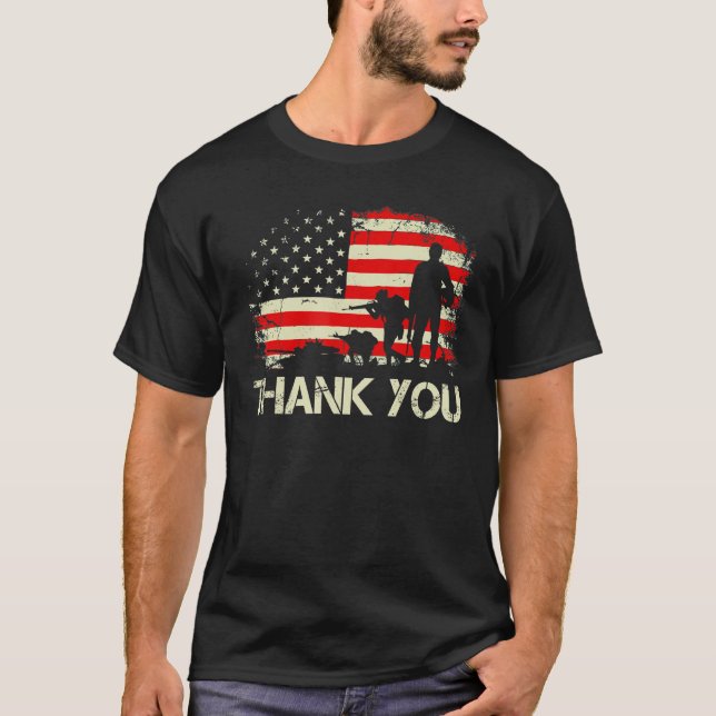 American Flag Shirts Thank You Veterans (Front)