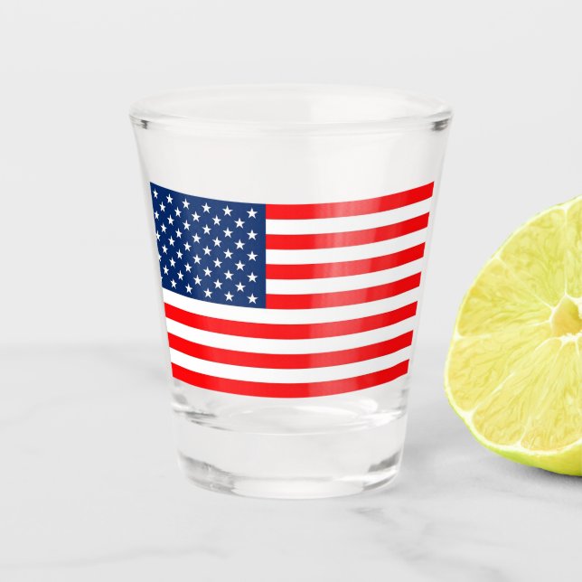 American Flag Shot Glass (Front)