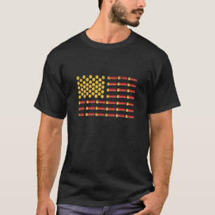 American Flag Shotgun Shells 1 T-Shirt
