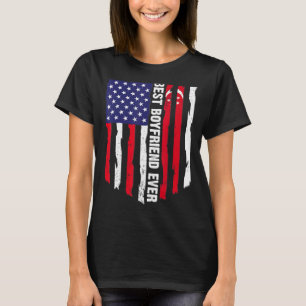 American Flag & Singapore Flag Best Boyfriend Ever T-Shirt