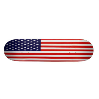 Longboard Area American Flag &ndash; Skateboard Cruiser Multicolore Nuovo, Stile USA