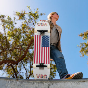 American Flag Skateboard - USA - Patriotic