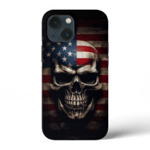 American Flag Skull 