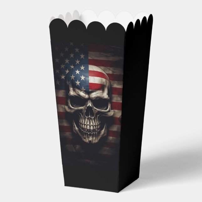American Flag Skull  Favour Box (Front)