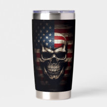American Flag Skull 