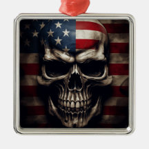 American Flag Skull