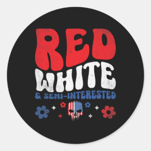 American Flag Skull Patriot Skeleton Independence Classic Round Sticker