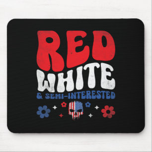 American Flag Skull Patriot Skeleton Independence Mouse Mat