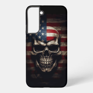 American Flag Skull Samsung Galaxy Case