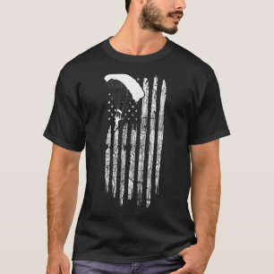 American Flag Skydiving Clothing  Vintage Skydivin T-Shirt